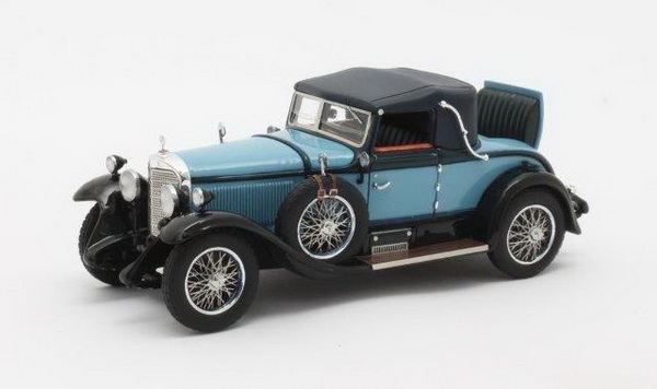 mercedes-benz 630k sport cabriolet by hibbard & darrin #38182 (закрытый) 1927 blue/light blue MX41302-202 Модель 1:43