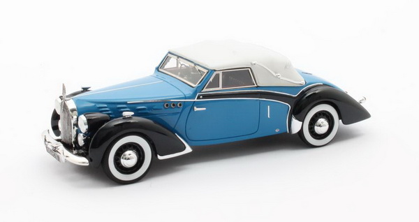 voisin c30 goelette cabriolet dubos #60007 (закрытый) 1938 blue/black MX52108-012 Модель 1:43