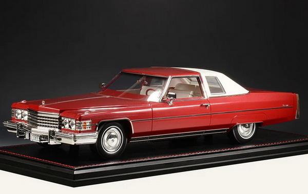 Модель 1:18 Cadillac Coupe Deville  -1974 - Dynasty Red