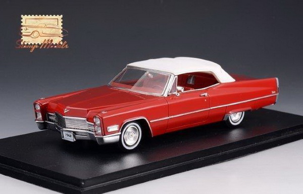 Модель 1:43 Cadillac DeVille Convertible (закрытый) - dakota red/white (L.E.199pcs)