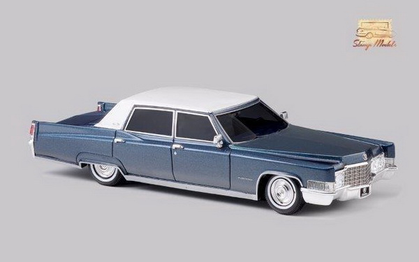 Модель 1:43 Cadillac Fleetwood 60 Special Brougham - athenian blue/white (L.E.199pcs)