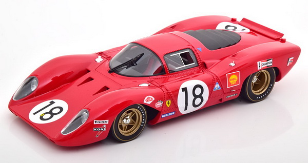 Модель 1:18 Ferrari 312P Coupe No.18, 24h Le Mans 1969 Rodriguez/Piper