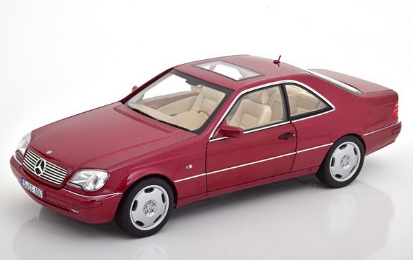 Модель 1:18 Mercedes-Benz CL 600 C140 Coupe 1996-1998 - red