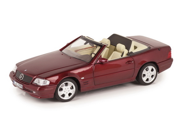 Модель 1:18 Mercedes-Benz SL500 R129 (W129) 1999 - amber red