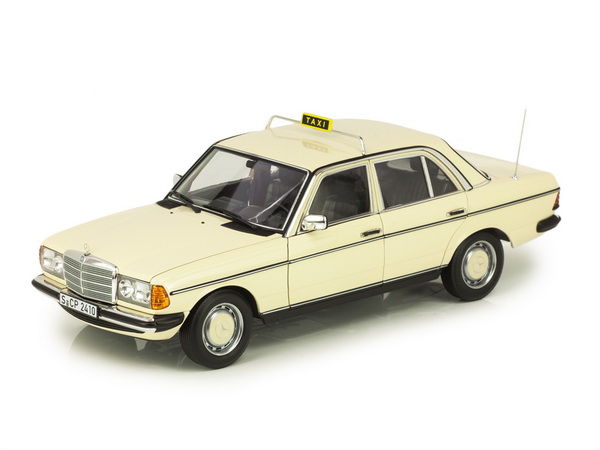 Модель 1:18 Mercedes-Benz 200 (W123) Taxi - light ivory (L.E.1000pcs)