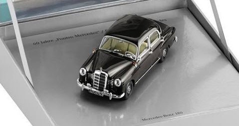 Модель 1:43 Mercedes-Benz 180 (W120) Ponton - dark brown