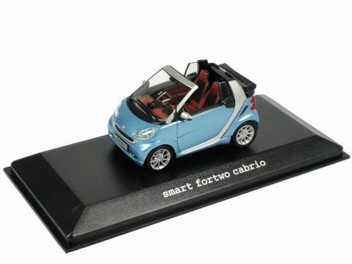 Модель 1:43 Smart ForTwo Cabrio (A451 MOPF) - light blue
