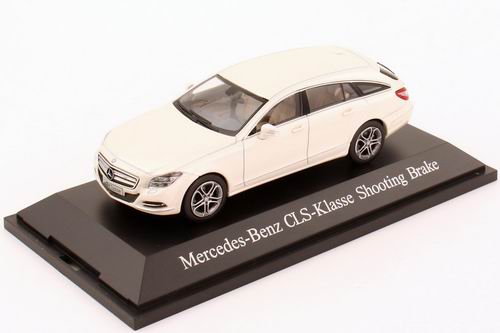 Модель 1:43 Mercedes-Benz CLS Shooting Brake (X218) - bright diamant white