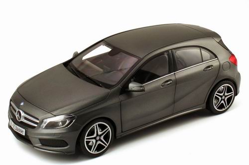 Модель 1:18 Mercedes-Benz A-class (W176) - mountain-grey magno