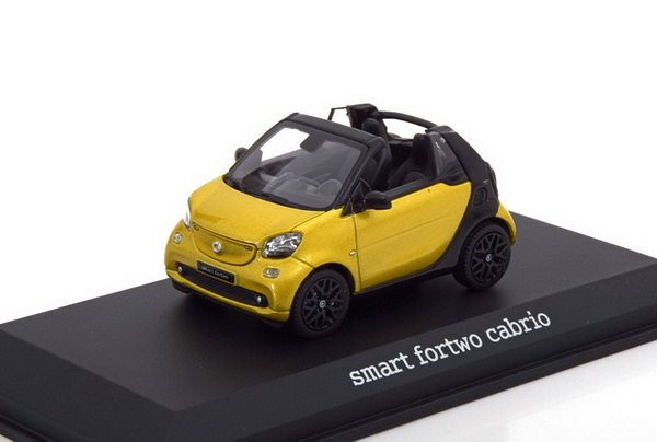 smart fortwo cabrio - yellow/black B66960288 Модель 1:43