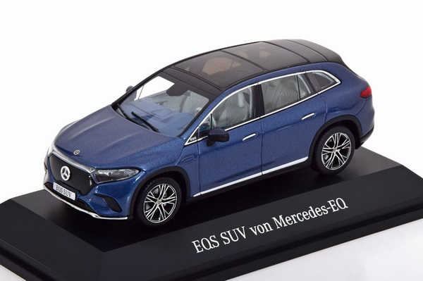 Mercedes EQS SUV - 2022 - Blue met. B66960588 Модель 1:43