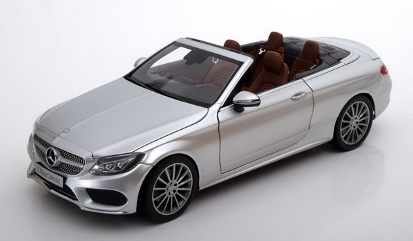 Модель 1:18 Mercedes-Benz C-class (A205) Cabrio - silver