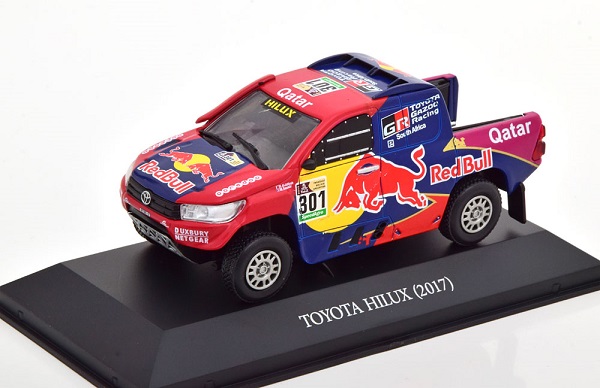 Модель 1:43 Toyota Hilux №301 Red Bull Rally Dakar (Nasser Al-Attiyah - Mathieu Baumel)