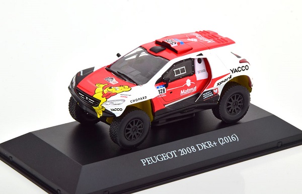 Модель 1:43 Peugeot 2008 DKR+ №328 Rally Dakar (Romain Dumas - Francois Borsotto)