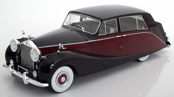 Модель 1:18 Rolls-Royce Silver Wraith Empress by Hooper - black/maroon