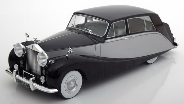 Модель 1:18 Rolls-Royce Silver Wraith Empress by Hooper - black/silver