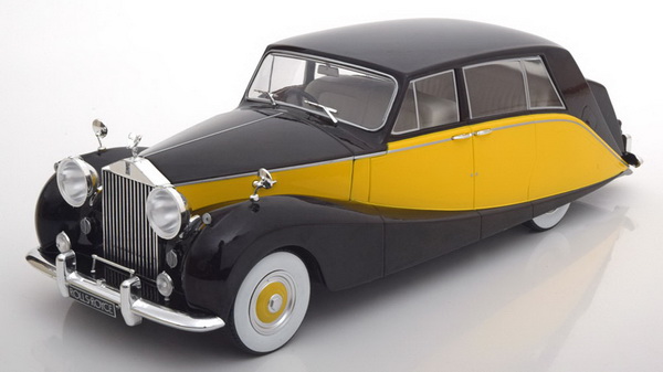 Модель 1:18 Rolls-Royce Silver Wraith Empress by Hooper - black/yellow