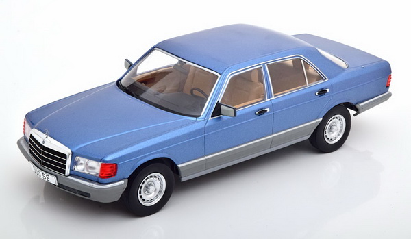 Модель 1:18 Mercedes-Benz 500SE S-class (W126) - blue met