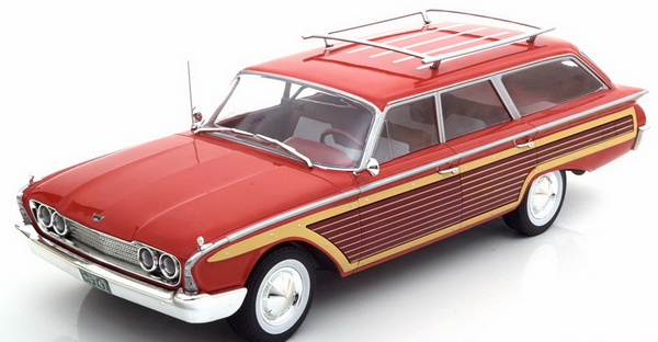 Модель 1:18 Ford Country Squire - red/wood (с багажником)