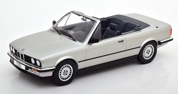 Модель 1:18 BMW 320i (E30) Convertible 1985 Silver
