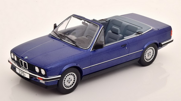 Модель 1:18 BMW 325i Convertible (E30) - blue met