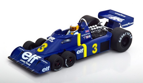 Модель 1:18 Tyrrell Ford P34-2 6-wheels №3 «Elf» Winner GP Sweden (Jody David Scheckter)