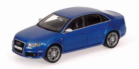 Модель 1:18 Audi RS 4 - blue met