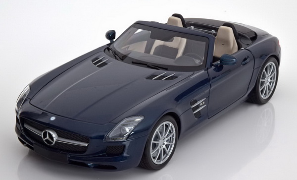 Модель 1:18 Mercedes-Benz SLS-class - AMG Roadster - blue met