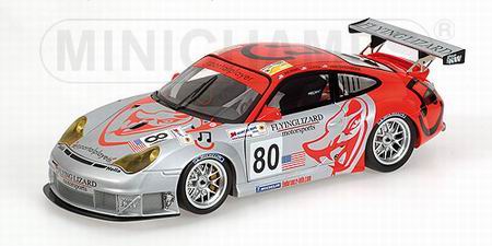 Модель 1:18 Porsche 911 GT3 RSR №80 Flying Lizard MotorSports 24h Le Mans (Johannes Van Overbeek - LONG - Seth Neiman)