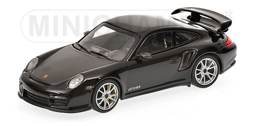porsche 911 (997 ii) gt2 rs - black/silver wheels 100069401 Модель 1:18