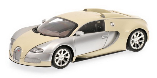 Bugatti Veyron Edition Centenaire - chrome/beige 100110854 Модель 1:18