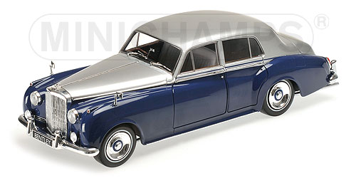Модель 1:18 Bentley S2 - silver/blue