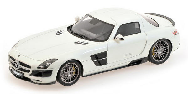 Модель 1:18 Mercedes-Benz Brabus 700 Biturbo (SLS AMG Coupe) - white
