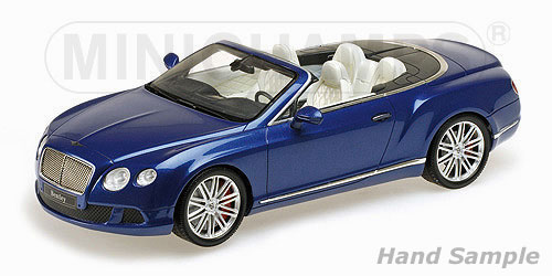 Модель 1:18 Bentley Continenal GT Speed Convertible - blue