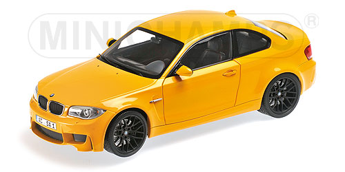 bmw 1er m coupe - yellow 110020026 Модель 1:18