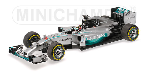 Модель 1:18 Mercedes-AMG Petronas F1 Team W05 №44 Winner Abu Dhabi GP (Lewis Hamilton)