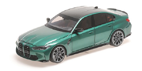BMW M3 (2020), green metallic carbon