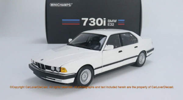 bmw 730i (e32) - 1986 - white 113023004 Модель 1:18