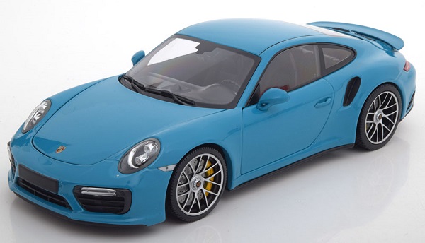 Модель 1:18 Porsche 911 (991 II) turbo S - blue (L.E.222pcs)