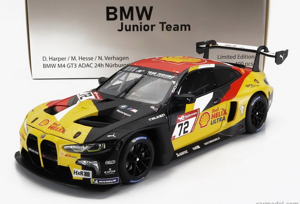 Модель 1:18 BMW 4-series M4 GT3 Team BMW Junior №72 24h Nurburgring 2022 (D.Harper - M.Hesse - N.Verhagen)