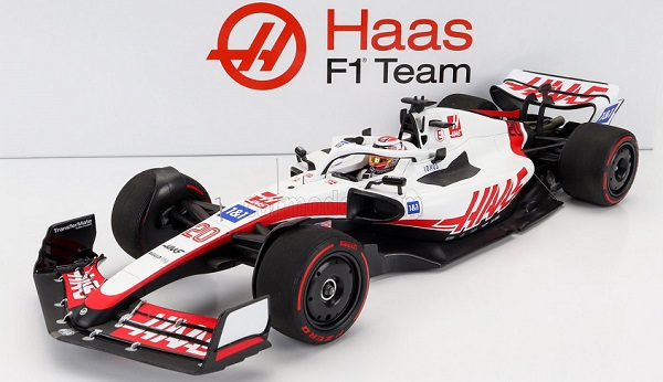 HAAS F1  Vf-22 Ferrari Team Haas N20 5th Bahrain Gp (2022) Kevin Magnussen, White Black Red