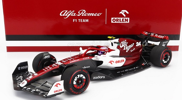 ALFA ROMEO F1  C42 Team Orlen Racing N24 10th Bahrain Gp (2022) Guanyu Zhou, White Red Met 147220124 Модель 1:18