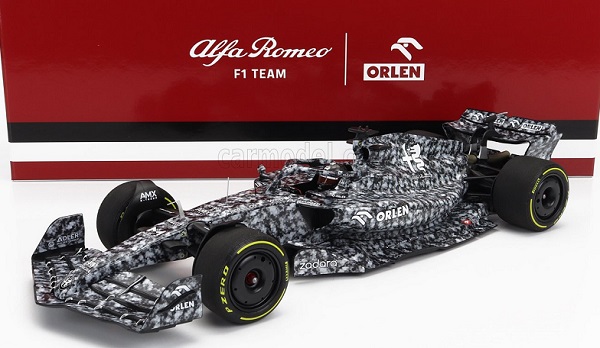 Модель 1:18 ALFA ROMEO F1  C42 Team Orlen Racing N24 Test Barcelona (2022) Guanyu Zhou, Camouflage