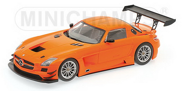 Модель 1:18 Mercedes-Benz SLS AMG GT3 «Street» - orange [смола, без открывающихся элементов]