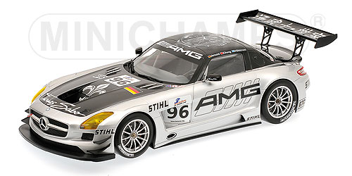 Модель 1:18 Mercedes-Benz SLS AMG GT3 №96 «Team AMG China» 6h Zhuhai (Arnold - Cheng - Hakkinen) [смола, без открывающихся элементов]