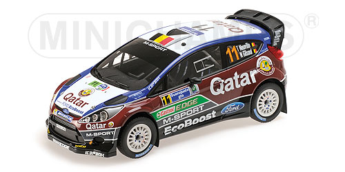 Модель 1:18 Ford Fiesta RS WRC №11 Qatar M-Sport World Rally Team Rally Mexico (Thierry Neuville - Nicolas Gilsoul)