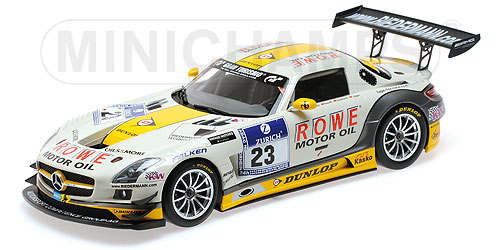 Модель 1:18 Mercedes-Benz SLS AMG GT3 №23 ROWE Racing 24h Nurburgring (Arnold - Roloff - Seyffarth - Jager)