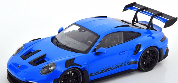 Модель 1:18 PORSCHE 911 (992) GT3 RS rims black (2023), blue