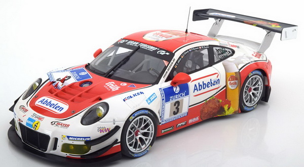 Модель 1:18 Porsche 911 (991) GT3 R №5 «Frikadelli» 24h Nurburgring (S.Schmitz - K.Abbelen - Huismann - Si)