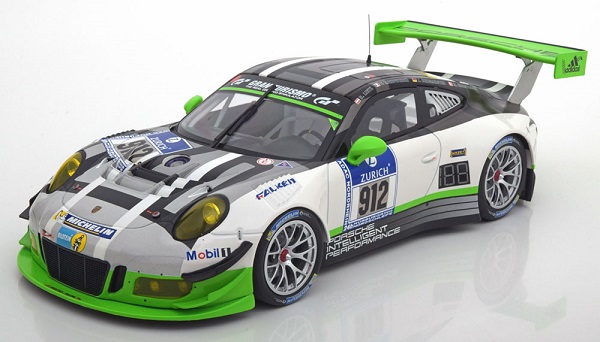 Модель 1:18 Porsche 911 (991) GT3 R №912 24h Nurburgring (Christensen - Bergmeister - Frederic Makowiecki Makowiecki - Lietz) (L.E.356pcs)